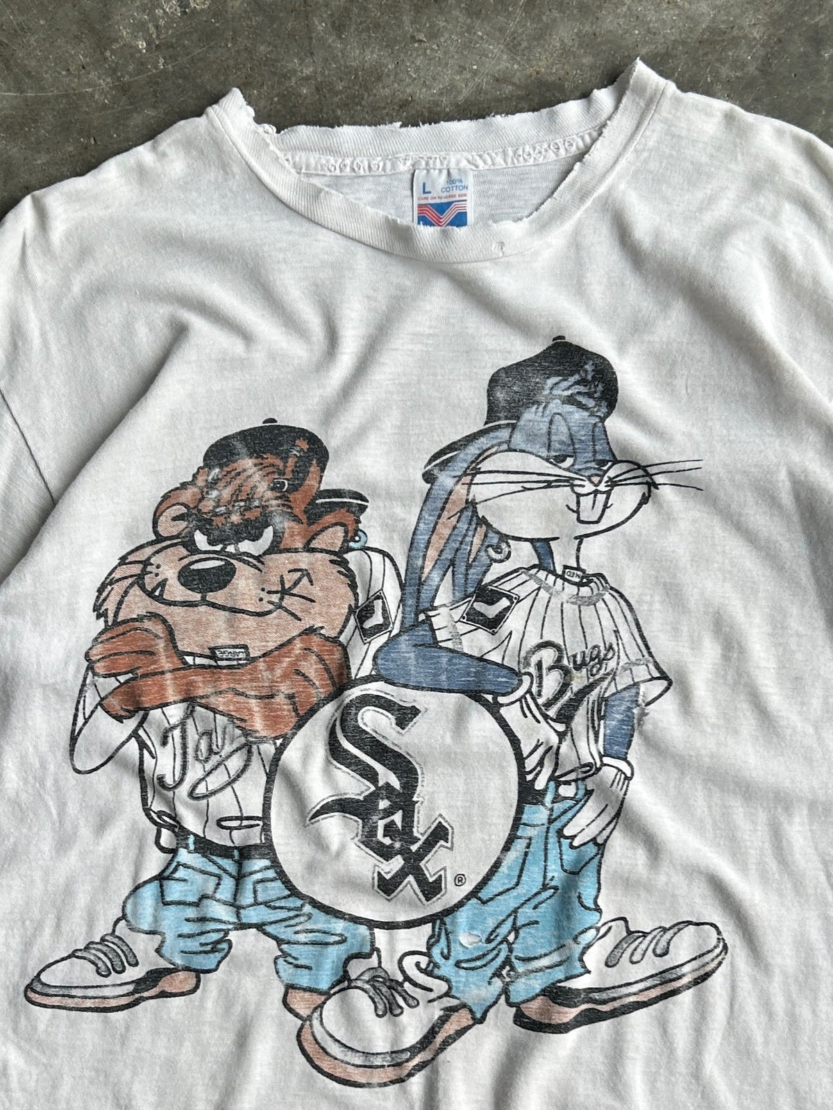 Vintage Bugs Bunny White Sox Shirt