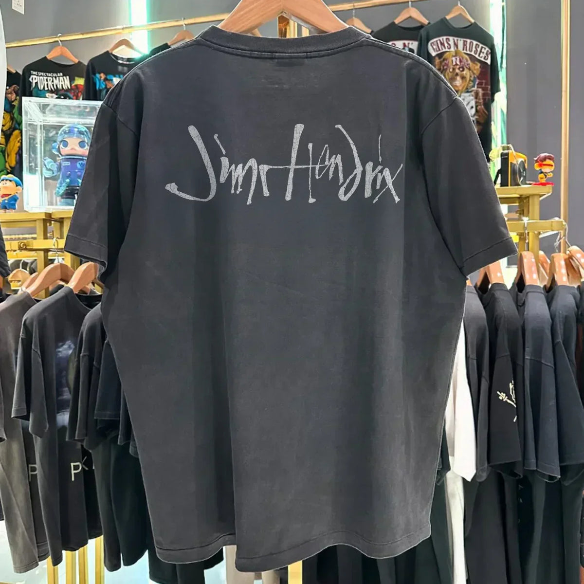 1994 JIMI HENDRIX RARE WASHED BLACK T-SHIRT